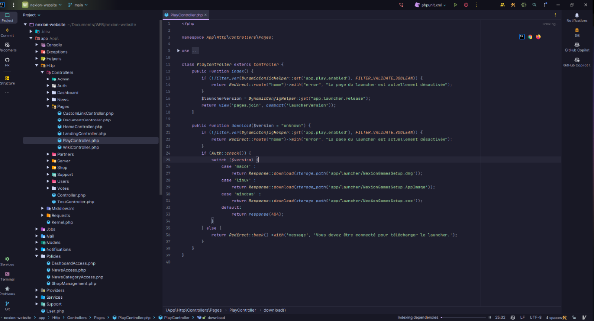 Laravel backend structure