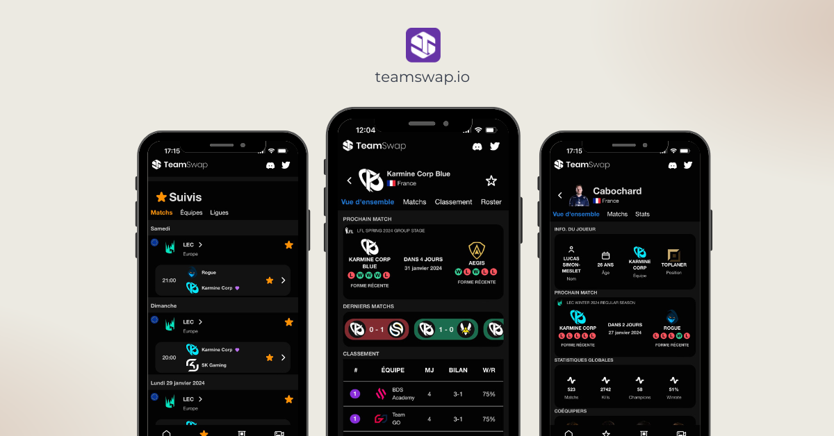 TeamSwap - Mobile App